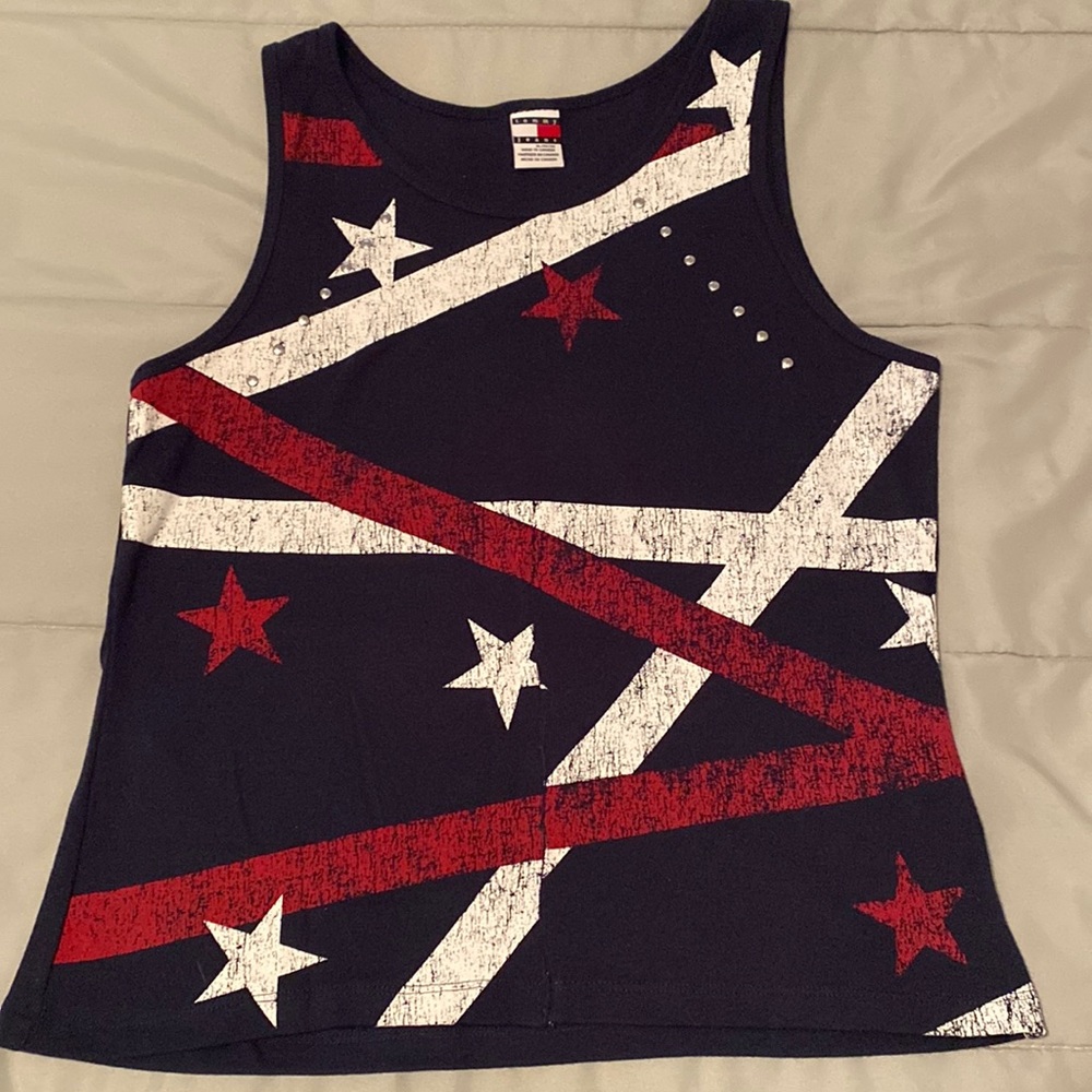 Red white and blue tank top